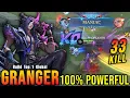 Download Lagu 33 Kills + MANIAC!! Powerful Granger Deadly Marksman!! - Build Top 1 Global Granger ~ MLBB