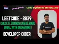 Check if Strings Can be Made Equal With Operations I LeetCode 2839 Java Code Developer Coder