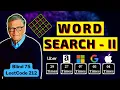 Word Search II LeetCode 212 Hard Trie DFS