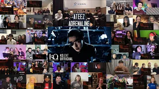 ateez adrenaline official mv reaction mashup 