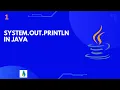 System out println In Java