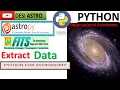 How To Read FITS File Extract Data Beginners Astropy Python For ASTRONOMY