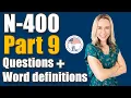 2025 N-400 Part 9 Word Definitions Questions EASY SIMPLE US Citizenship Interview