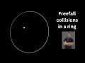 Gravity-Defying Ball Ring Boundary Collision Simulation in VPython 40