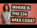 Where is the 234 area code
