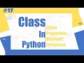 Python Tutorial - 17 Class in Python Python for Beginners Learnerea