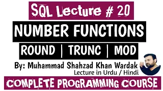 Numeric Functions ROUND TRUNC MOD round trunc and mod functions number functions in oracle