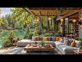 Download Lagu Positive July Jazz 🌤️ Morning Coffee Porch by Lakeside with Smooth Summer Jazz Music for Happy Mood