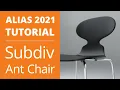 AUTODESK ALIAS 2021 TUTORIAL How to Create an Ant Chair with Subdivision Modeling