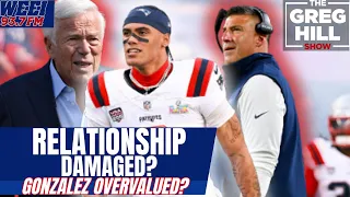 Gonzo Overvalued Gonzalez and Patriots Relationship Fractured The Greg Hill Show