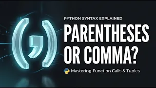 52 Python Tuples Explained What Makes a Tuple Parentheses or Comma