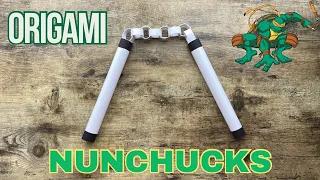 origami nunchucks easy tutorial step by step diy nunchucks inspired by tmnt u0026 bruce lee stories