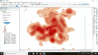 Kernel density map using John Snow s Cholera Data in ArcGIS