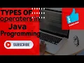 Arithmetical Logical Relational Operaters In Java By Prashant Sir CPS