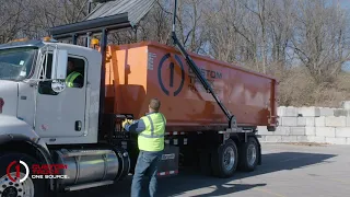 Loading Unloading a Container Using a Galbreath U5-OR-174 Roll-Off Truck - Tips Best Practices