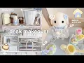 aesthetic desk makeover pinterest inspired stationary organization ikea haul calico critters