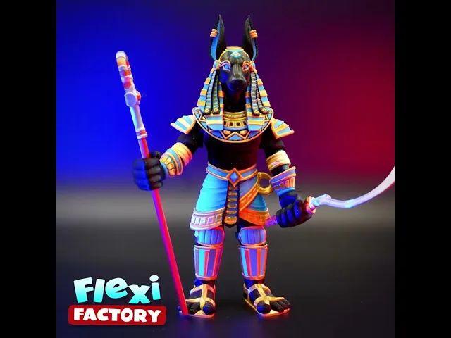 Flexi Factory Anubis with 3mf and XL/Cut versions! video thumbnail