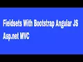 Fieldsets With Bootstrap angular JS