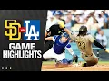 Padres vs Dodgers Game Highlights 25 MLB Highlights