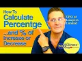 How to Calculate Percentages and Percent of Increase and Decrease
