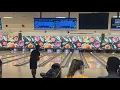 Tommy Burns trying to go for a 300 game at Howell Lanes