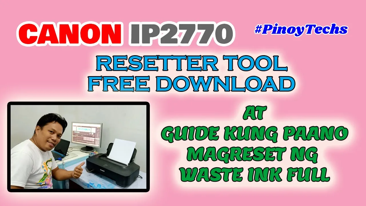 Canon 2770 printer blinks 13 times or blinks 16 times, an easy way to fix it. 