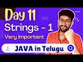 Day 11 Strings in Java Part 1 Java Course in Telugu Vamsi Bhavani