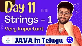 Day 11 Strings in Java Part 1 Java Course in Telugu Vamsi Bhavani
