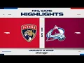 NHL Highlights Avalanche vs Panthers - January 6 2025