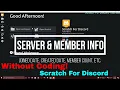 How to Make Member Server Info Commands With Scratch For Discord