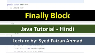 FINALLY BLOCK IN JAVA FINALLY KEYWORD IN JAVA WITH COMPLETE EXAMPLE EXCEPTION HANDLING IN JAVA