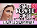 Download Lagu Santo Rosario Corto de hoy Jueves 18 de Septiembre 🌼Misterios Luminosos🌼 Rosario a la Virgen María🌼