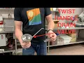 INSTALLING COMMERCIAL WASTE 2 SINK----RUBBER GOES BENEATH SINK