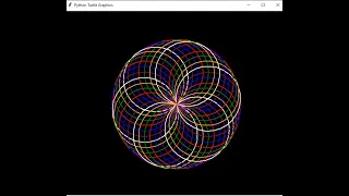 python circles design with using turtle module