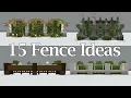 Minecraft Fences Ideas How to Build Beautiful Fence Designs