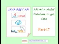 Java Rest API with Database Part-17 Rest API with MySql database