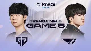 GEN vs T1 Game 5 Highlights | 04.14 | Woori Bank 2024 LCK Spring Finals