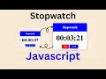 How to Create a Stopwatch using JavaScript Step-by-Step Tutorial for Beginners In