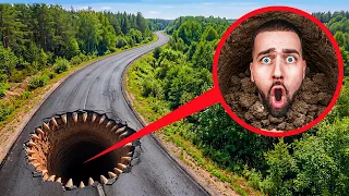 SI VOUS VOYEZ CE TROU SUR LA ROUTE… FUYEZ !! Vraie vie !