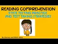 Reading English Language Arts ELA State Test Practice and Test Taking Tips