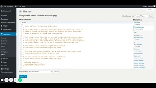How to access the Wordpress functions php file