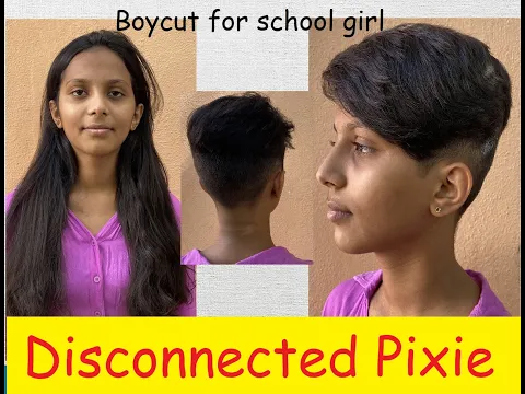 Download MP3 Skin fade Pixiecut for School girl | Hairdonation | Very Short haircut | Napeshave | Razorshave