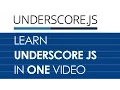 UnderscoreJS Tutorial - Learn UnderscoreJS in One