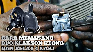 Download Cara pasang duo klakson keong \u0026 relay 4 kaki MP3