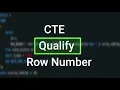 Top N in SQL Like a Pro CTE Row Number Qualify
