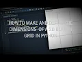 Python GUI Tutorial Creating a 9x9 2D Grid with Buttons in Tkinter Python Tutorial