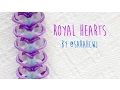 Rainbow Loom Bands Royal Hearts Bracelet by SarahCJW
