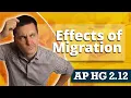 Effects of Migration AP Human Geography Review Unit 2 Topic 12