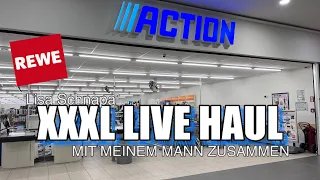XXXL ACTION LIVE HAUL MIT MEINEM MANN ZUSAMMEN | NEUHEITEN | REWE LIVE