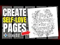 Making Self Love Quote Coloring Pages with Nano Banana Step by Step